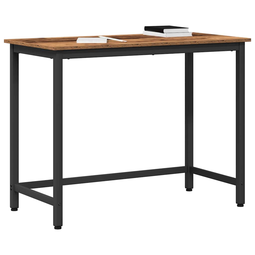 Tafel Oudhout 80 x 50 x 76,5 cm Engineered hout en staal