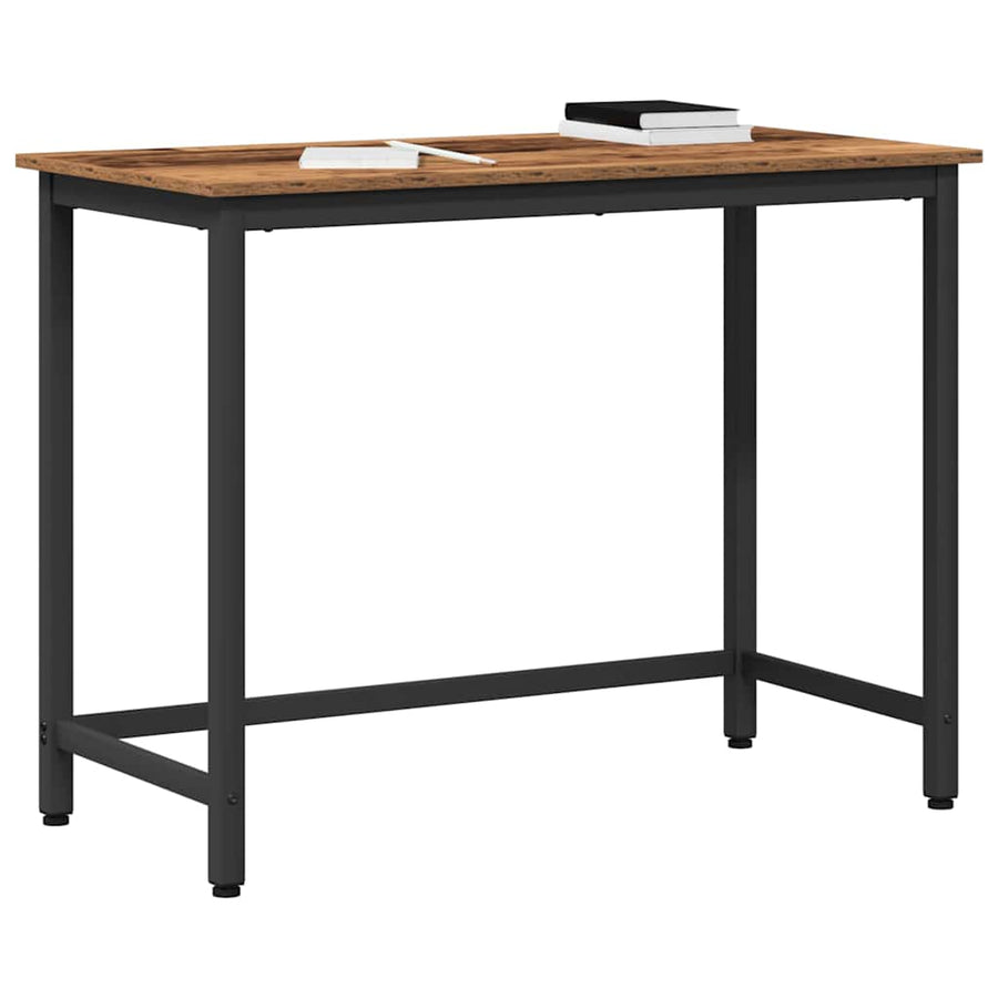 Tafel Oudhout 80 x 50 x 76,5 cm Engineered hout en staal