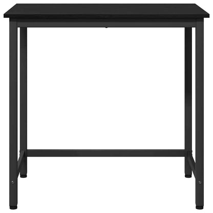 Tafel Zwart Eiken 100 x 50 x 76,5 cm Engineered hout en staal