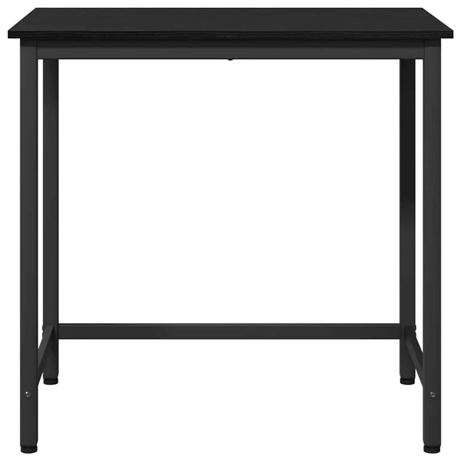 Tafel Zwart Eiken 100 x 50 x 76,5 cm Engineered hout en staal