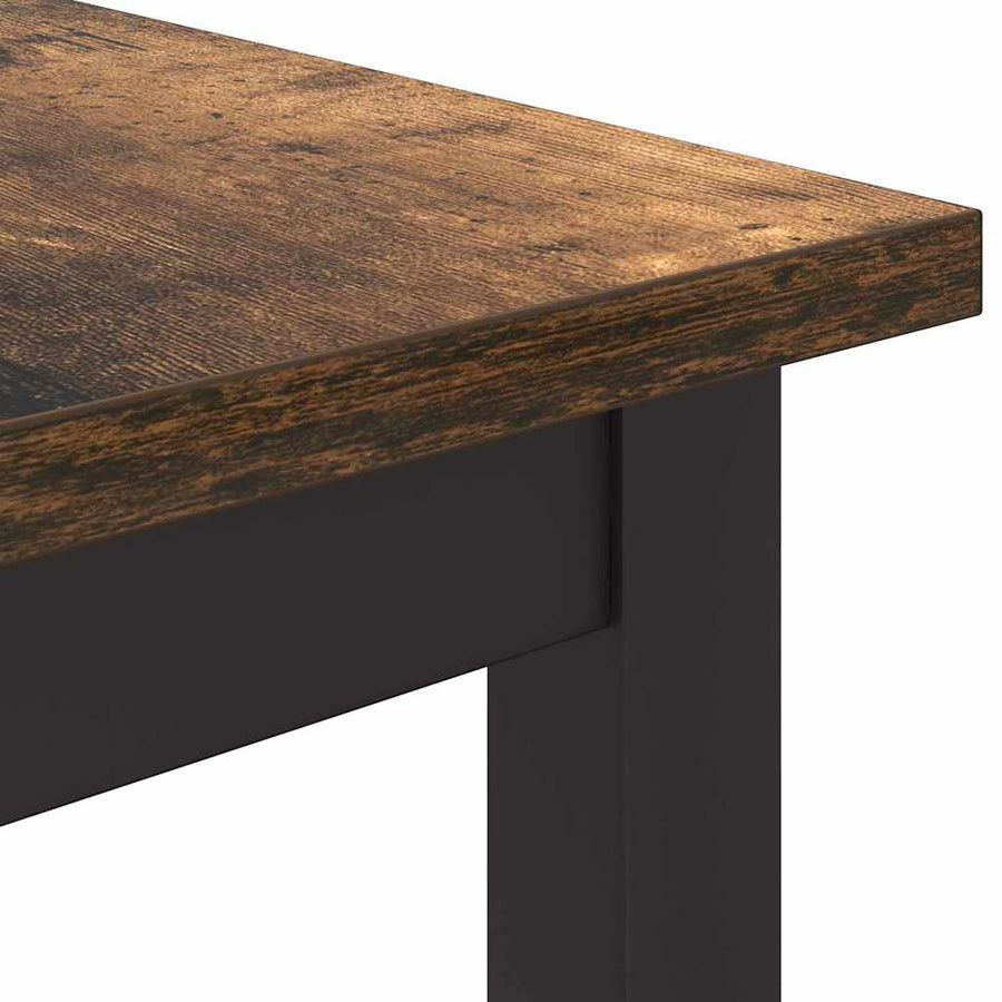 Tafel Gerookt eiken 100 x 50 x 76,5 cm Engineered hout en staal