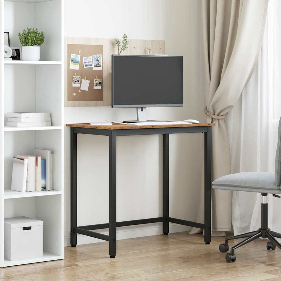 Tafel Oudhout 100 x 50 x 76,5 cm Engineered hout en staal