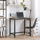 Bureau 100x50x76,5 cm eiken engineered hout staal
