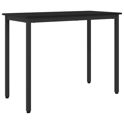 Tafel Zwart Eiken 100 x 50 x 76,5 cm Engineered hout en staal
