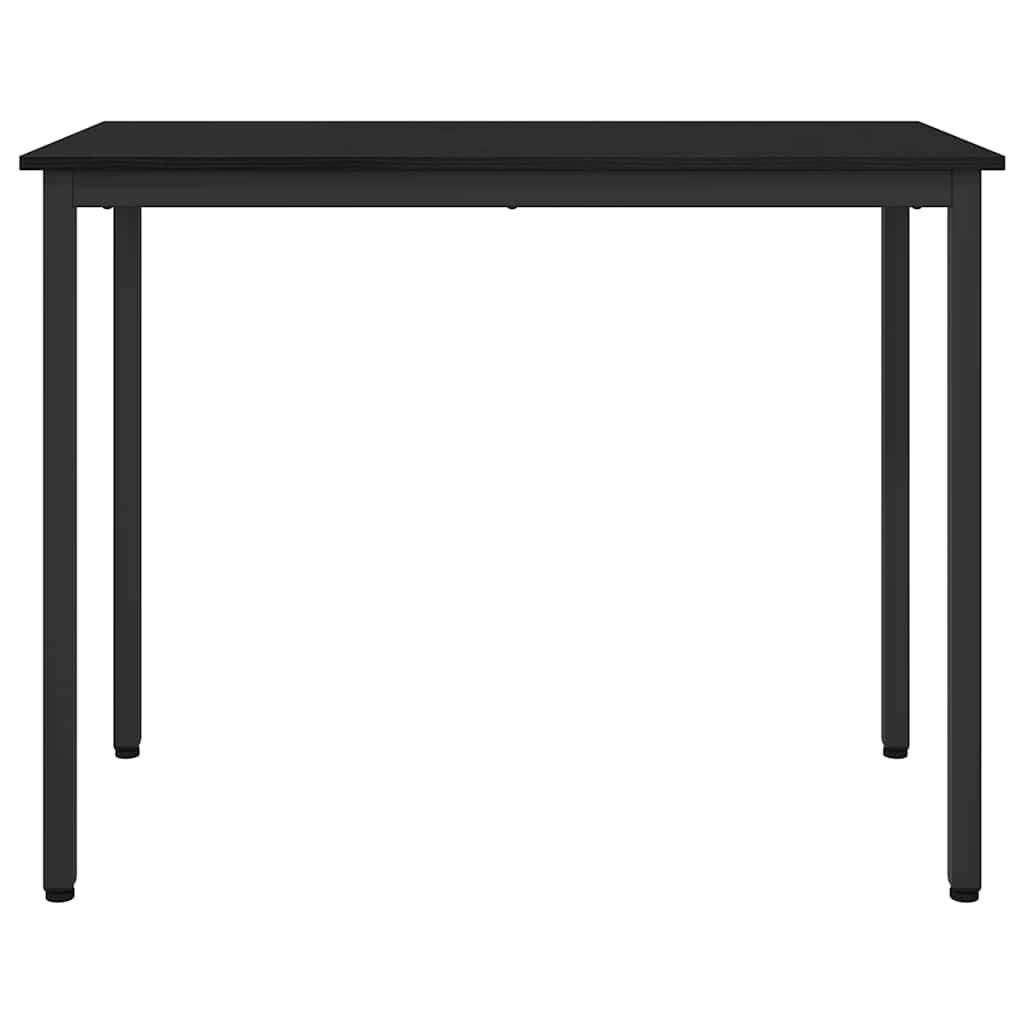 Tafel Zwart Eiken 100 x 50 x 76,5 cm Engineered hout en staal