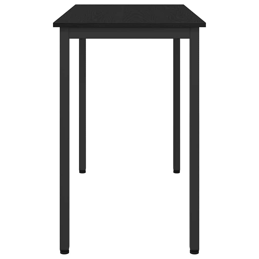 Tafel Zwart Eiken 100 x 50 x 76,5 cm Engineered hout en staal