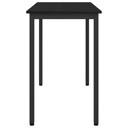 Tafel Zwart Eiken 100 x 50 x 76,5 cm Engineered hout en staal