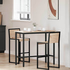 Tafel 100x50x91 cm naturel engineered hout staal