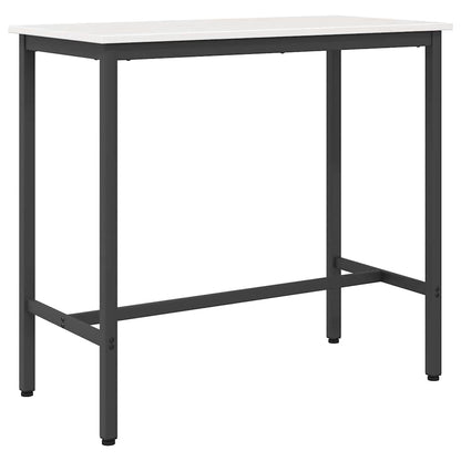 Tafel Wit 100 x 50 x 91 cm Engineered hout en staal