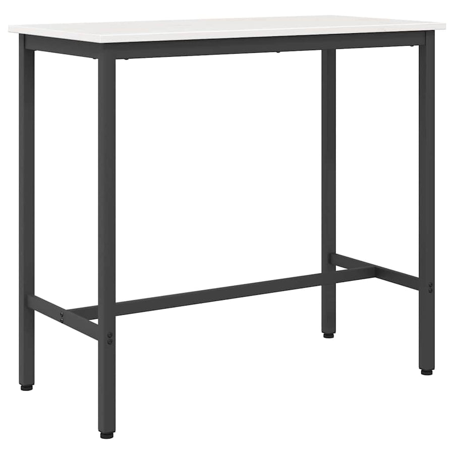 Tafel Wit 100 x 50 x 91 cm Engineered hout en staal