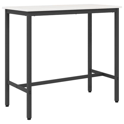 Tafel Wit 100 x 50 x 91 cm Engineered hout en staal