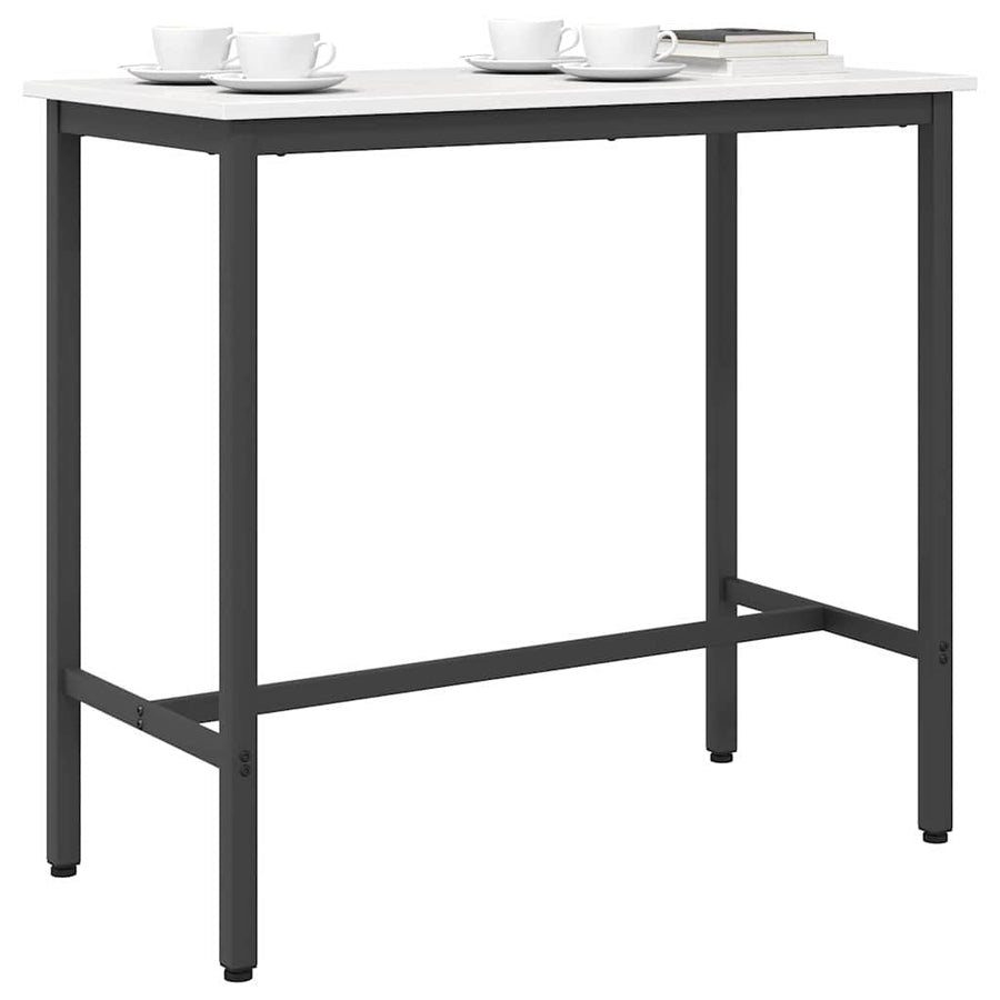 Tafel Wit 100 x 50 x 91 cm Engineered hout en staal