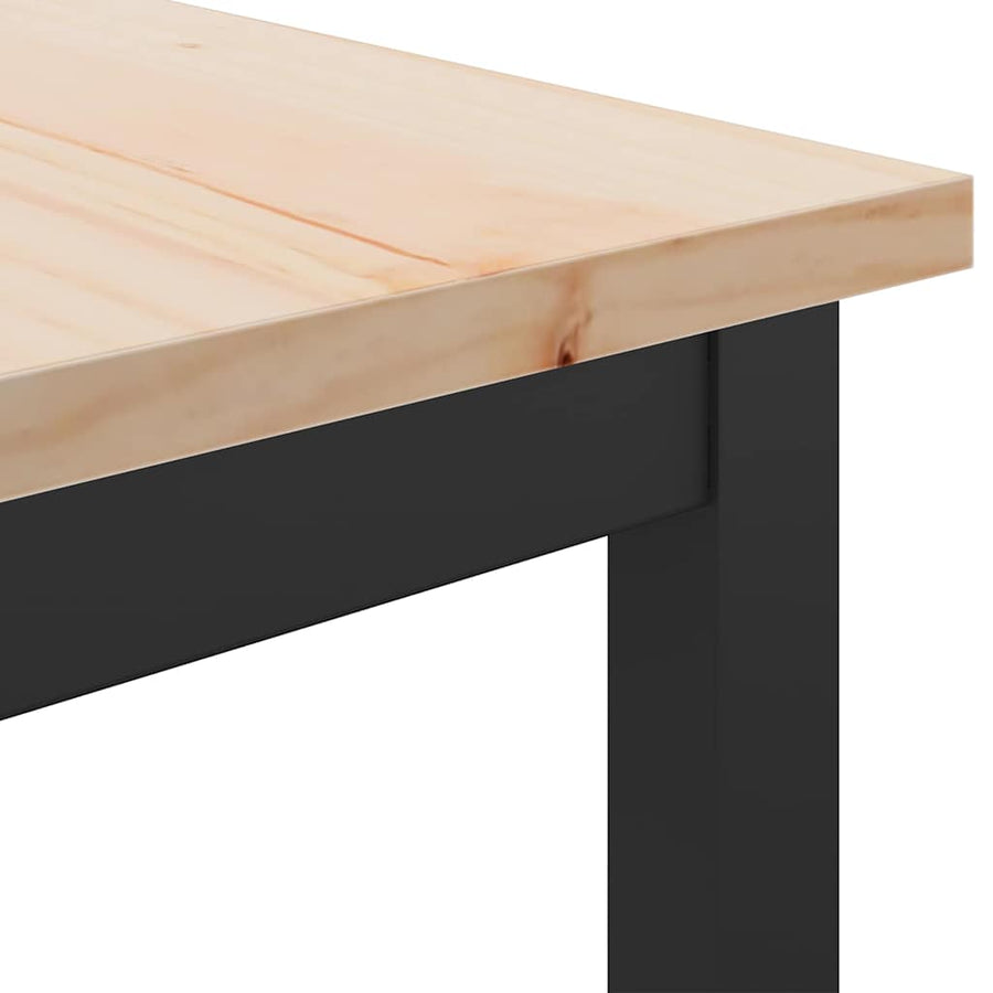 Tafel Naturel 100 x 40 x 101 cm Engineered hout en staal