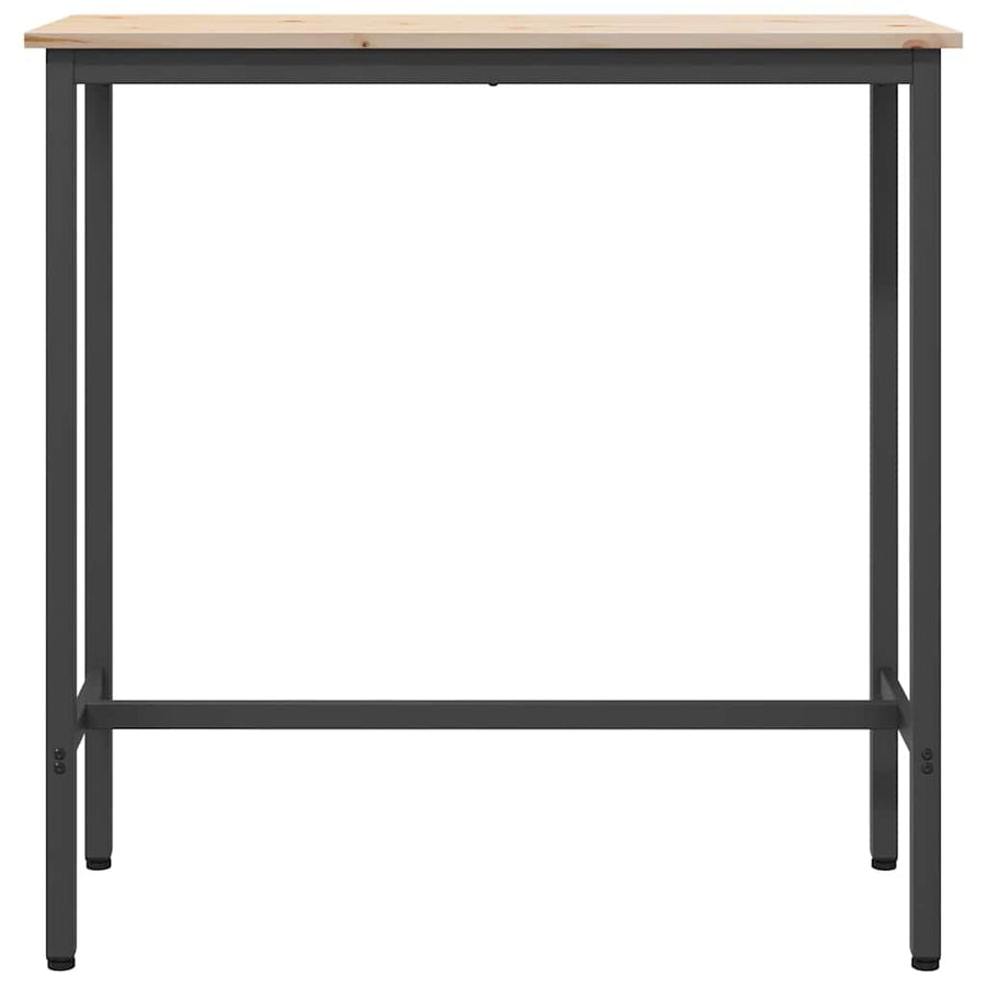 Tafel Naturel 100 x 40 x 101 cm Engineered hout en staal