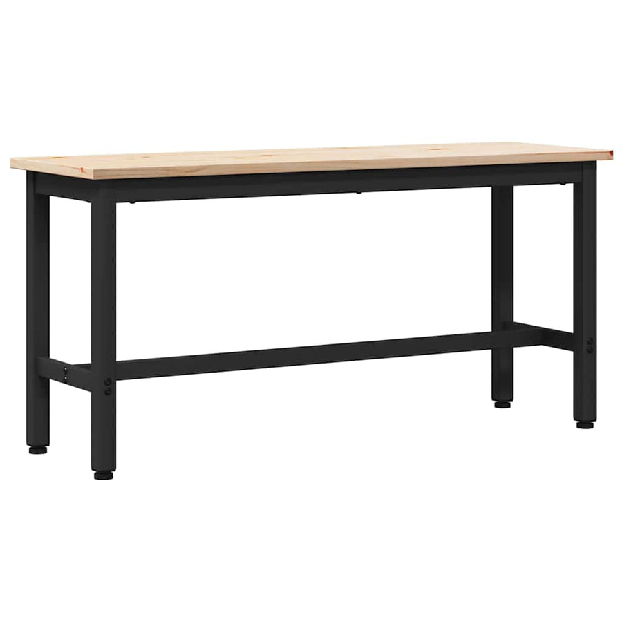 Eetbanken 2 pcs Naturel 100 x 32,5 x 49 cm Massief grenenhout