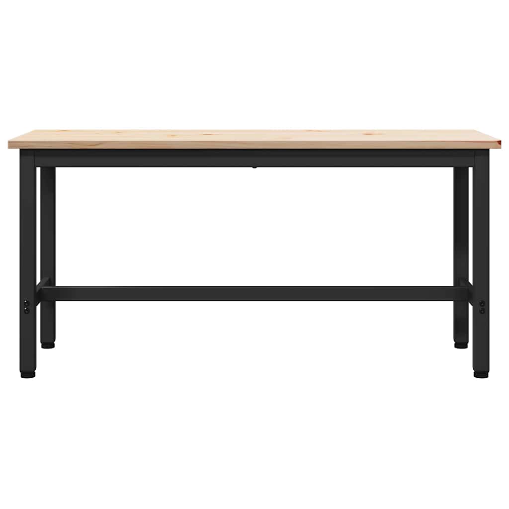 Eetbanken 2 pcs Naturel 100 x 32,5 x 49 cm Massief grenenhout