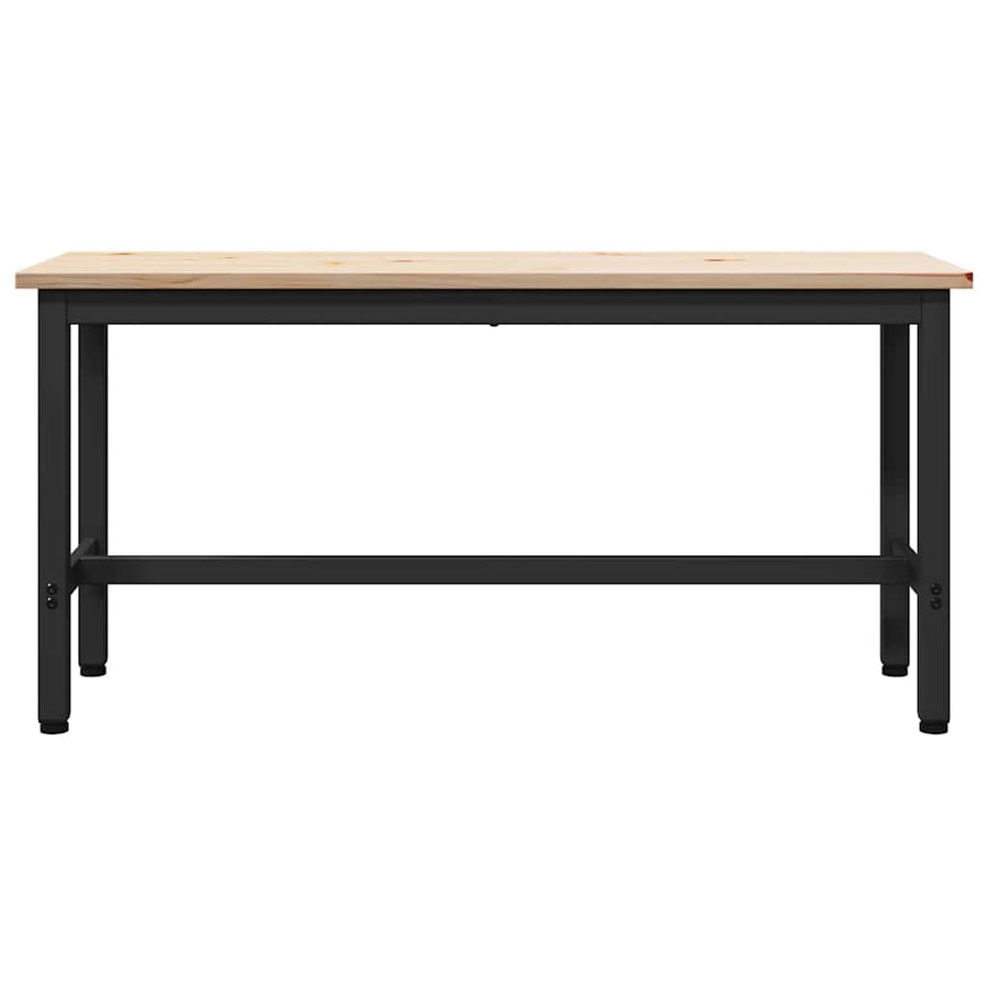 Eetbanken 2 pcs Naturel 100 x 32,5 x 49 cm Massief grenenhout