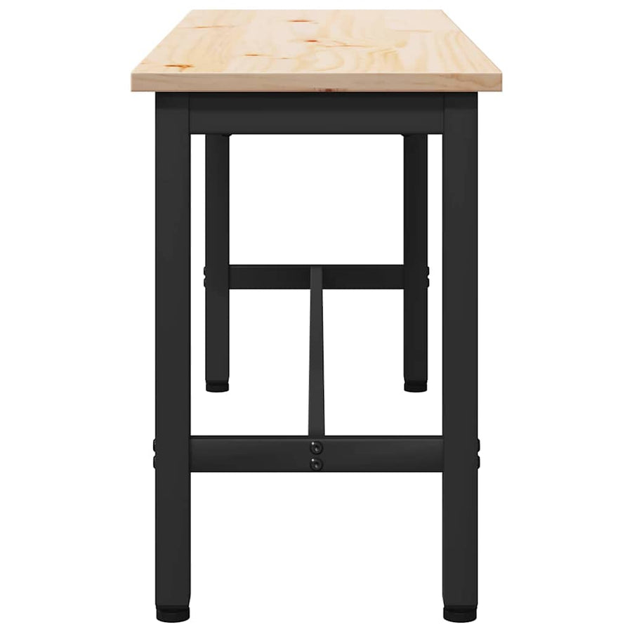 Eetbanken 2 pcs Naturel 100 x 32,5 x 49 cm Massief grenenhout