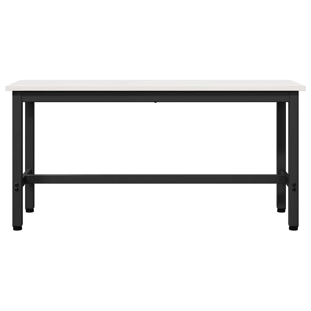 Eetbank Wit 100 x 32,5 x 49 cm Massief grenenhout