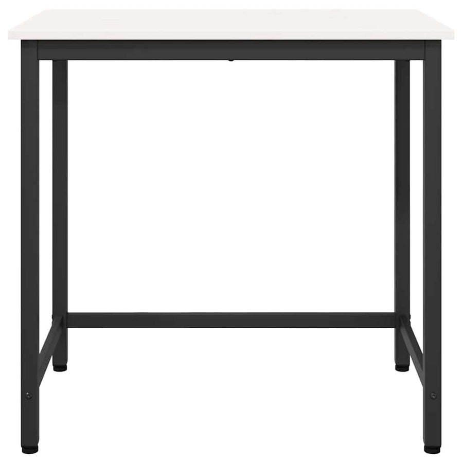 Tafel Wit 80 x 50 x 77 cm Engineered hout en staal