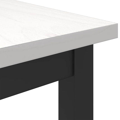Tafel Wit 100 x 50 x 77 cm Engineered hout en staal