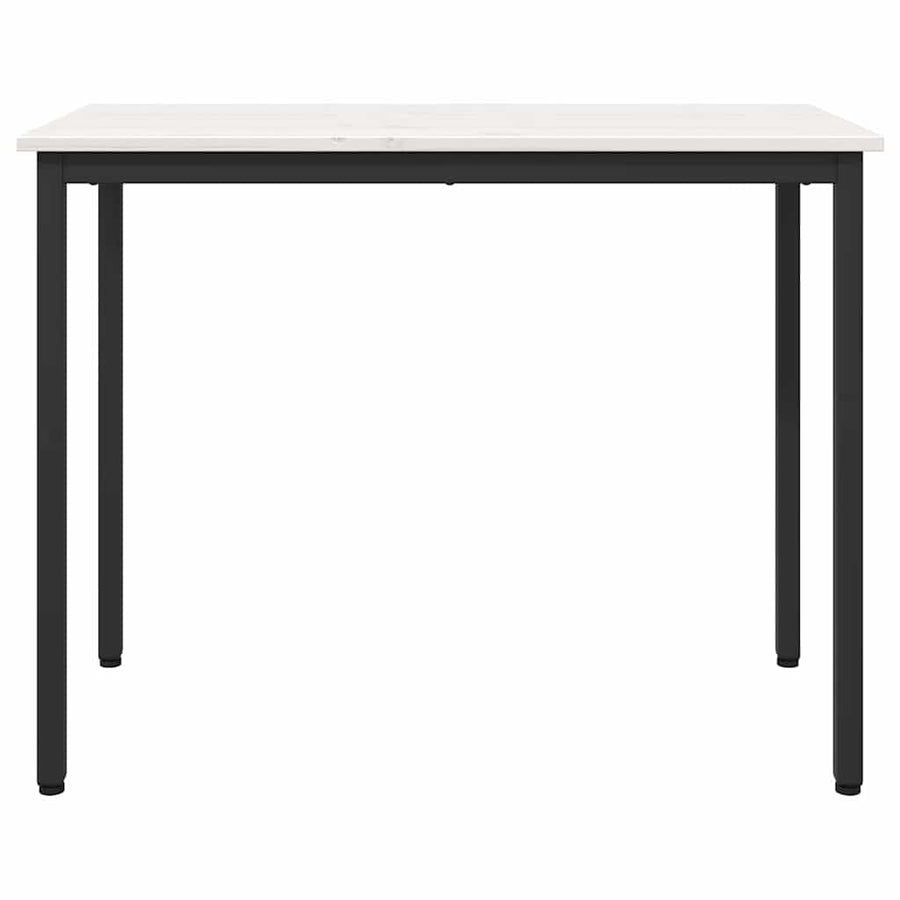 Tafel Wit 100 x 50 x 77 cm Engineered hout en staal