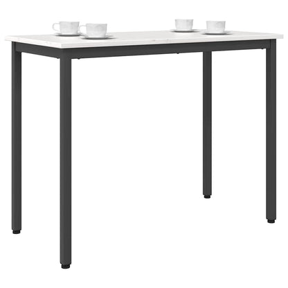 Tafel Wit 100 x 50 x 77 cm Engineered hout en staal