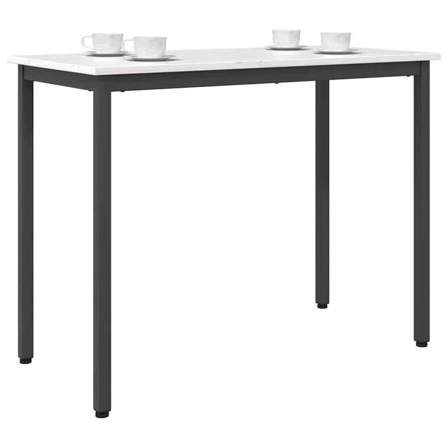 Tafel Wit 100 x 50 x 77 cm Engineered hout en staal