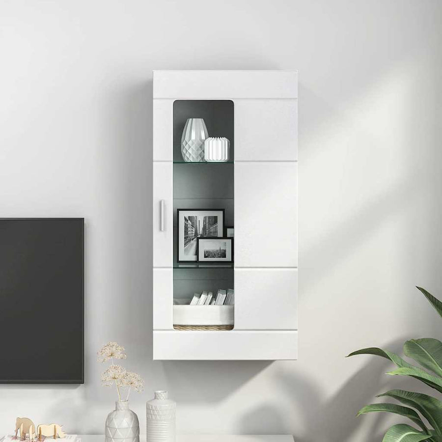 Houten Kast met opslag Wit 50 x 29 x 100 cm Bewerkt hout
