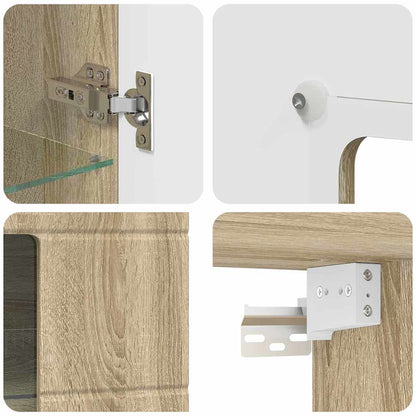 Houten Kast Sonoma Eiken 50 x 29 x 100 cm Bewerkt hout