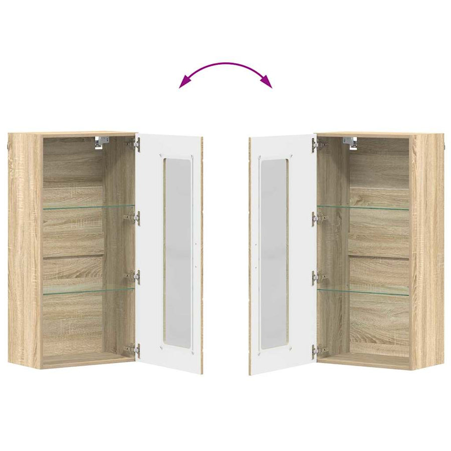 Houten Kast Sonoma Eiken 50 x 29 x 100 cm Bewerkt hout
