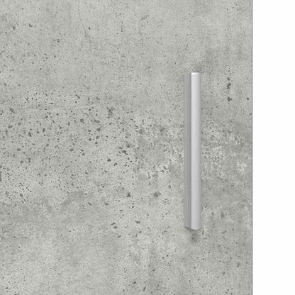 Houten Kast Beton Grijs 50 x 29 x 100 cm Bewerkt hout