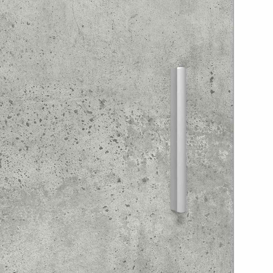 Houten Kast Beton Grijs 50 x 29 x 100 cm Bewerkt hout