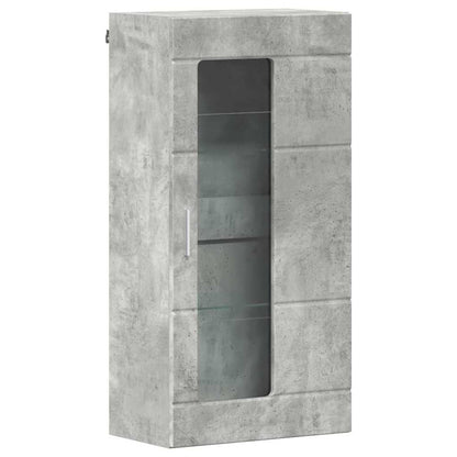Houten Kast Beton Grijs 50 x 29 x 100 cm Bewerkt hout