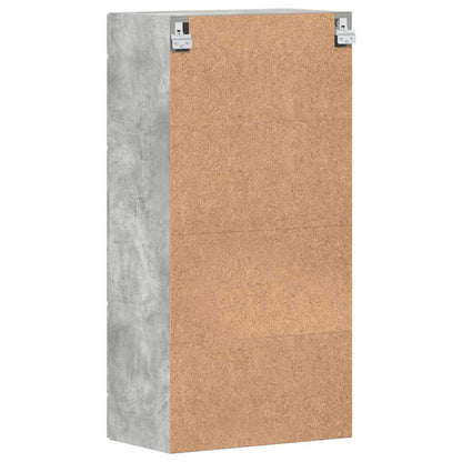 Houten Kast Beton Grijs 50 x 29 x 100 cm Bewerkt hout