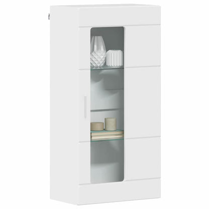 Houten Kast 50 X 29 X 100 Cm Bewerkt Hout Hoogglans Wit Wandkast