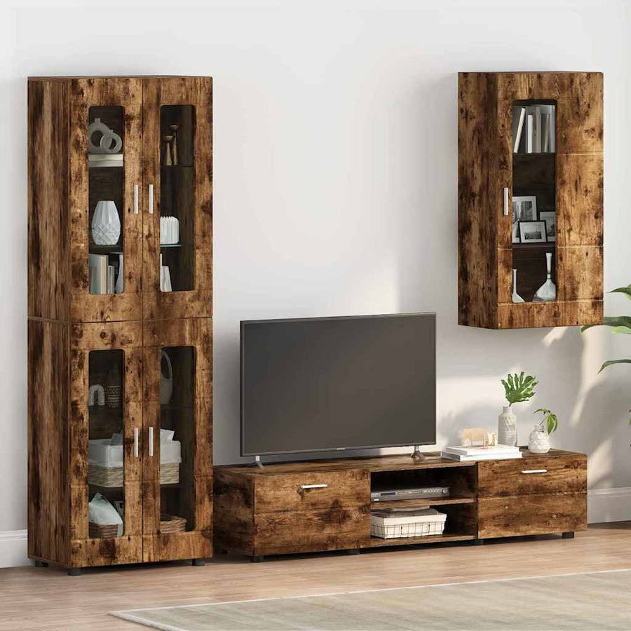 Houten Kast Gerookt eiken 50 x 29 x 100 cm Bewerkt hout
