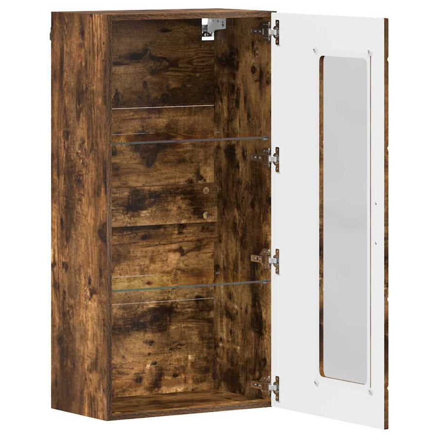 Houten Kast Gerookt eiken 50 x 29 x 100 cm Bewerkt hout