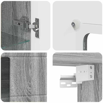 Houten Kast Grijs Sonoma 50 x 29 x 100 cm Bewerkt hout