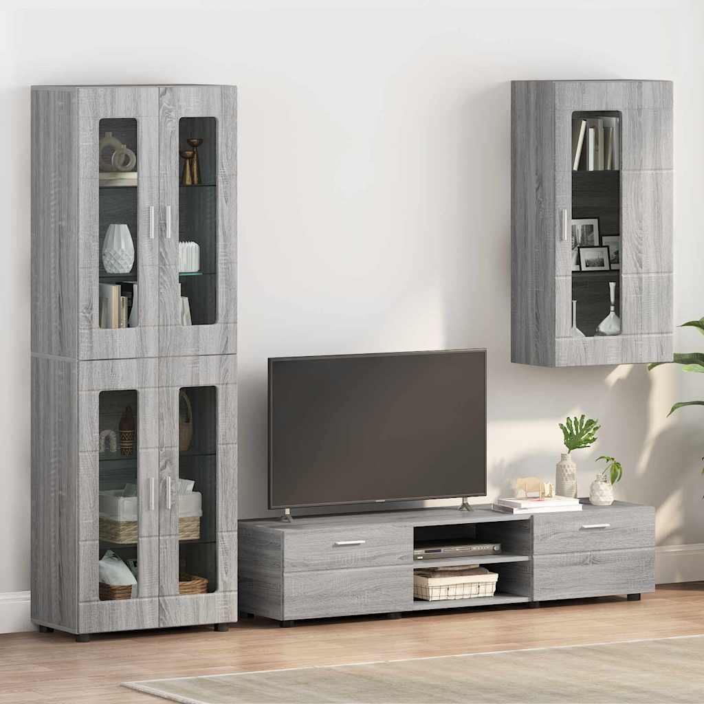 Houten Kast Grijs Sonoma 50 x 29 x 100 cm Bewerkt hout