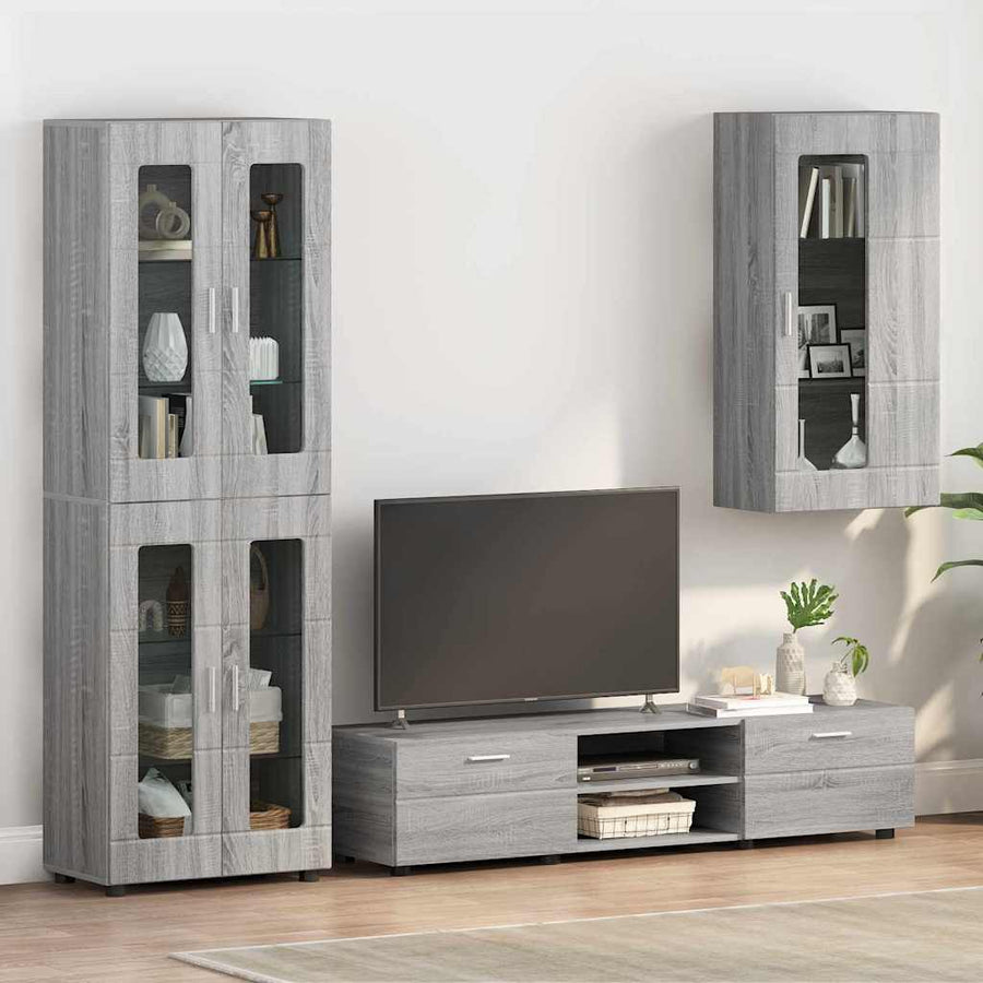 Houten Kast Grijs Sonoma 50 x 29 x 100 cm Bewerkt hout