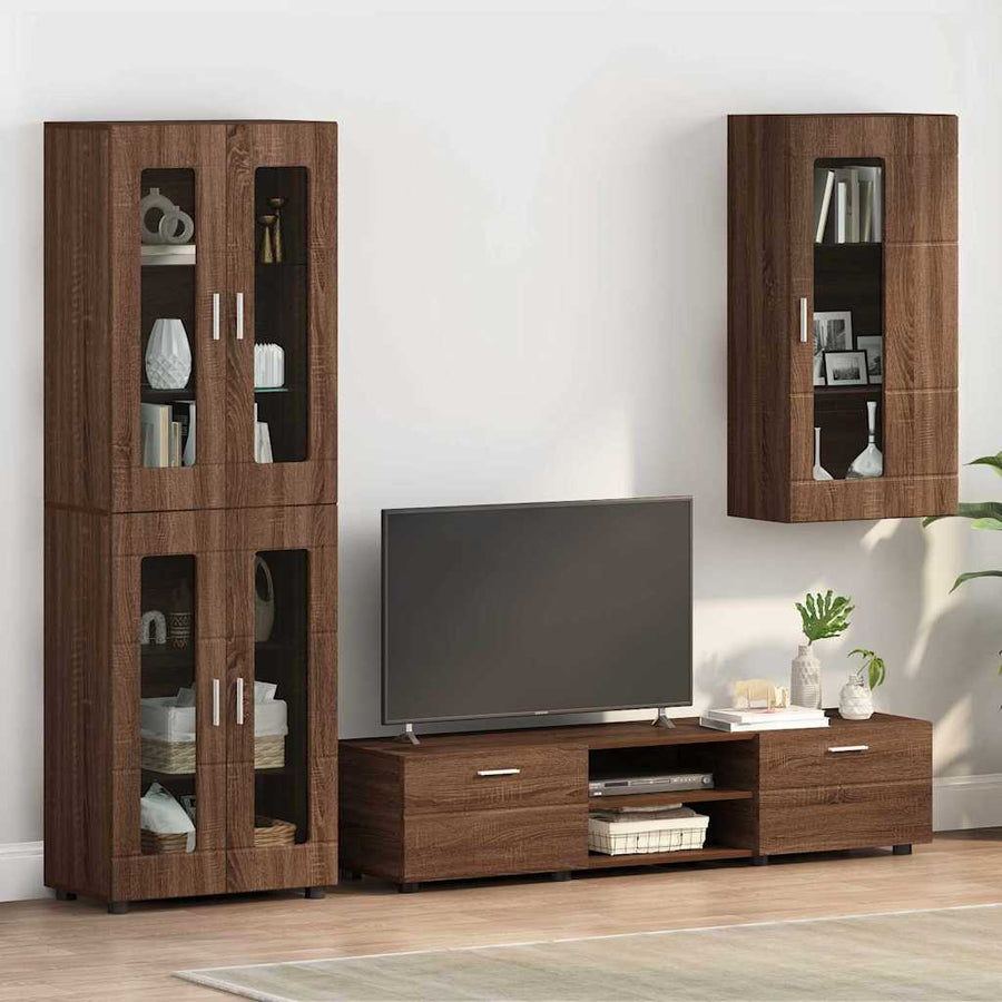 Houten Kast Bruin Eiken 50 x 29 x 100 cm Bewerkt hout
