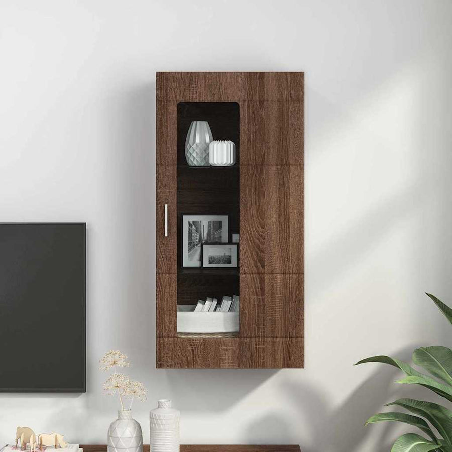Houten Kast Bruin Eiken 50 x 29 x 100 cm Bewerkt hout