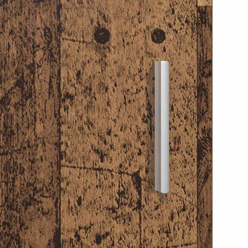 Houten Kast Met Opslag Oudhout 50 X 29 X 100 Cm Bewerkt Hout Oud Hout Wandkast