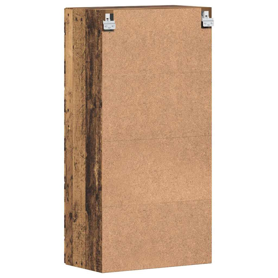 Houten Kast Met Opslag Oudhout 50 X 29 X 100 Cm Bewerkt Hout Oud Hout Wandkast