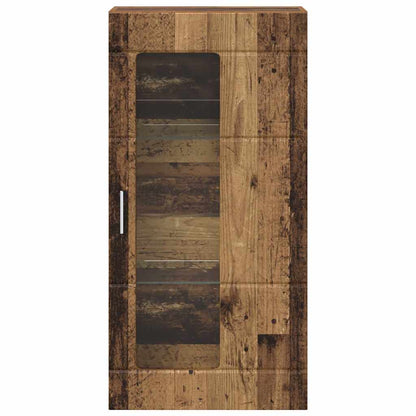 Houten Kast Met Opslag Oudhout 50 X 29 X 100 Cm Bewerkt Hout Oud Hout Wandkast