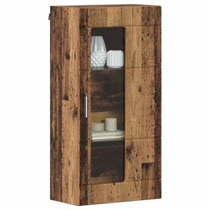 Houten Kast Met Opslag Oudhout 50 X 29 X 100 Cm Bewerkt Hout Oud Hout Wandkast