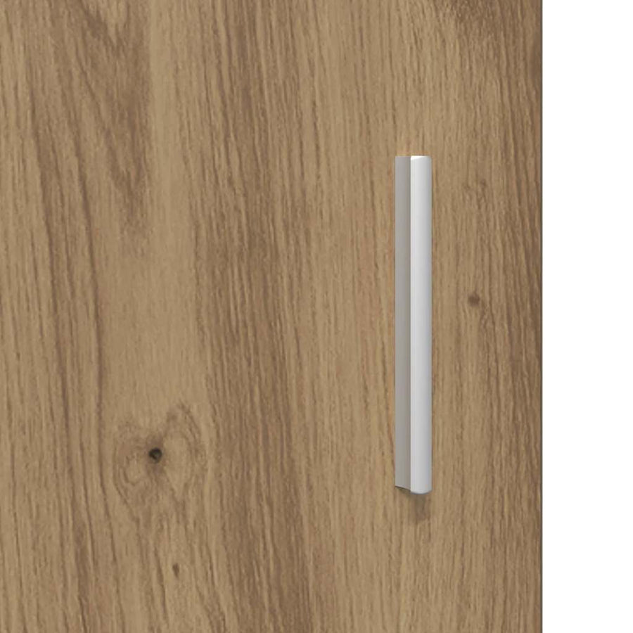 Houten Kast Artisan Eiken 50 X 29 X 100 Cm Bewerkt Hout Artisanaal Eikenkleurig Wandkast