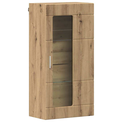 Houten Kast Artisan Eiken 50 X 29 X 100 Cm Bewerkt Hout Artisanaal Eikenkleurig Wandkast