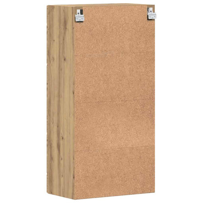 Houten Kast Artisan Eiken 50 X 29 X 100 Cm Bewerkt Hout Artisanaal Eikenkleurig Wandkast
